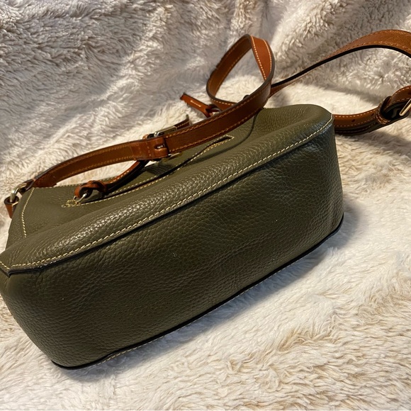 Dooney & Bourke Green Leather Shoulder Bag - Picture 4 of 10